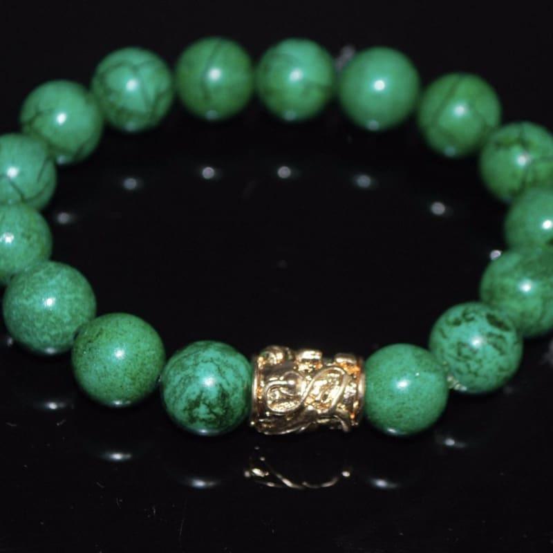 Green Turquoise Rose Gold Ascent Bracelets - TeresaCollections