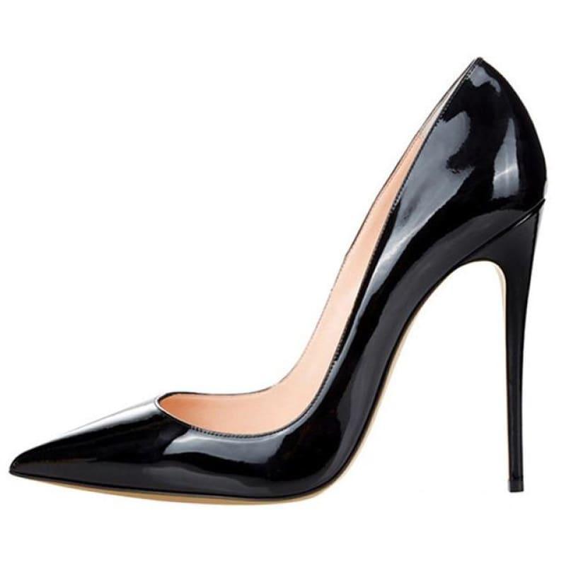 High Heels Woman Slip-on Patent Pumps - AS SHOWN 9 / 42 - Pumps