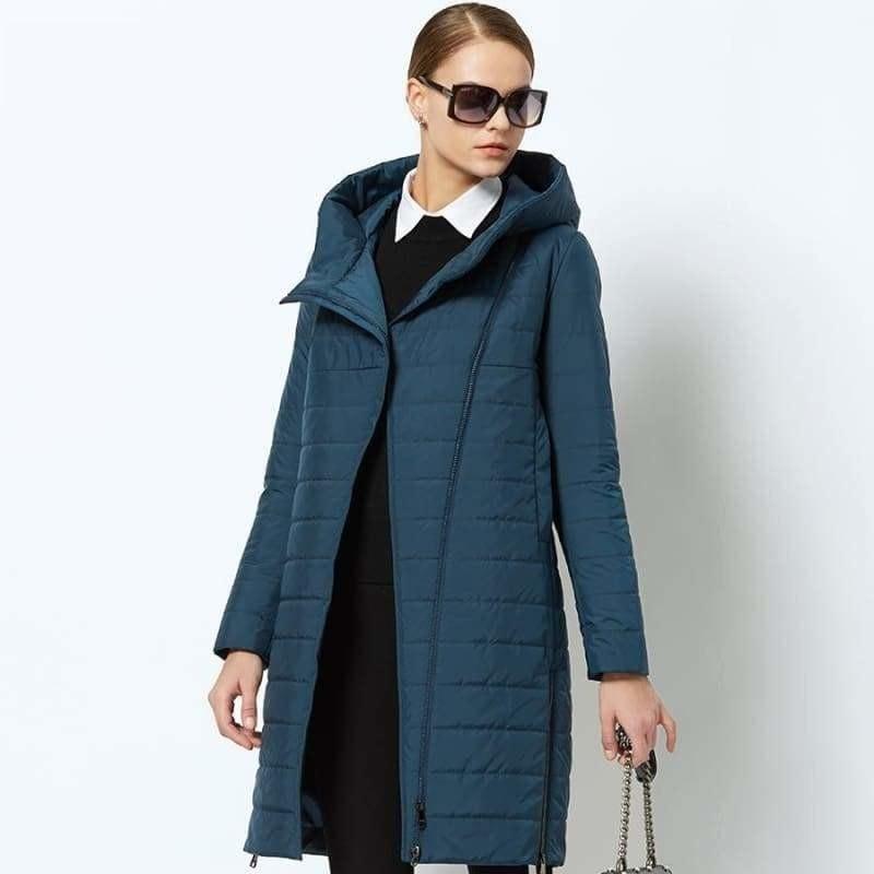 High-quality Thin Cotton Padded Womens Warm Parka Coat - Coats