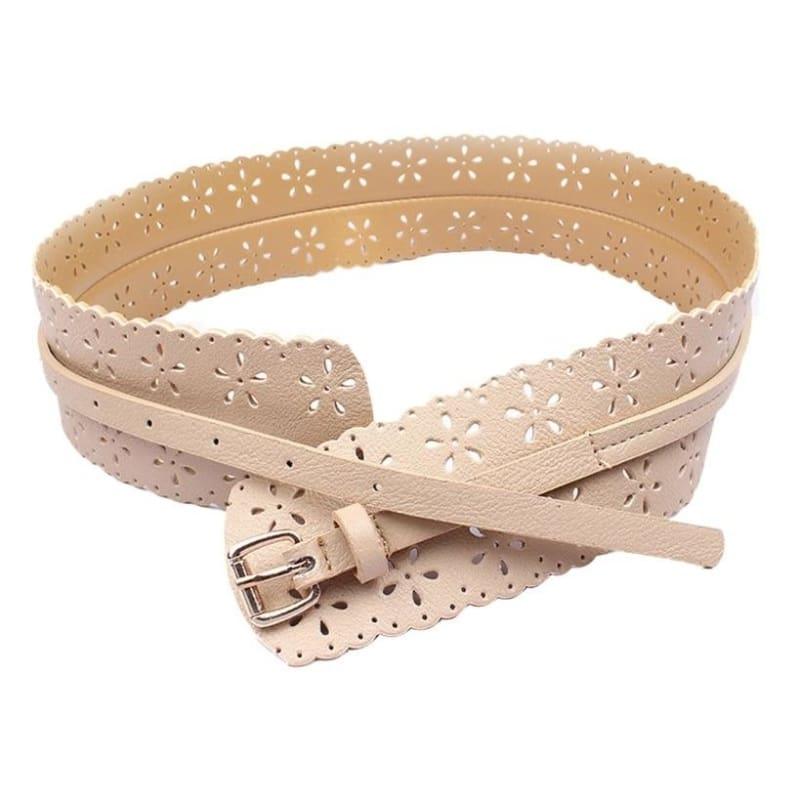 Hollow Flower Waist Belt - Belt