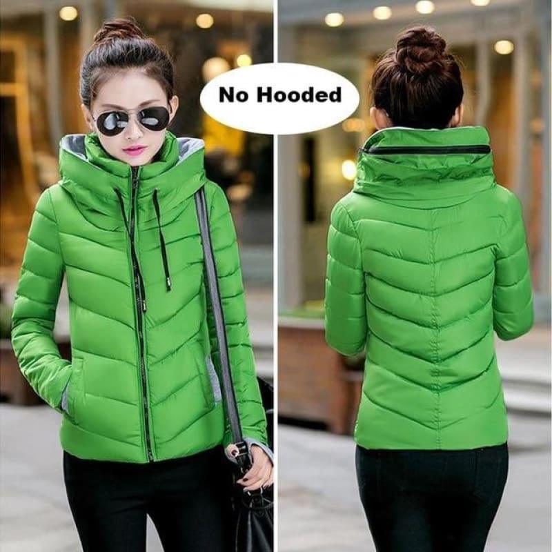 Hooded Winter Women Hooded Cotton Padded Coat - TeresaCollections