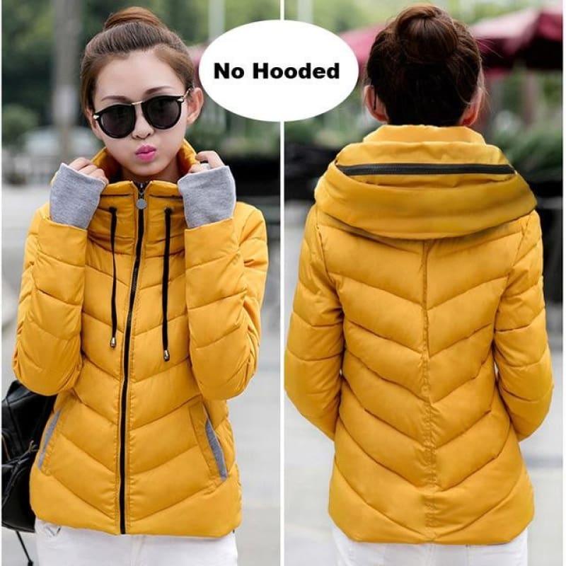 Hooded Winter Women Hooded Cotton Padded Coat - TeresaCollections