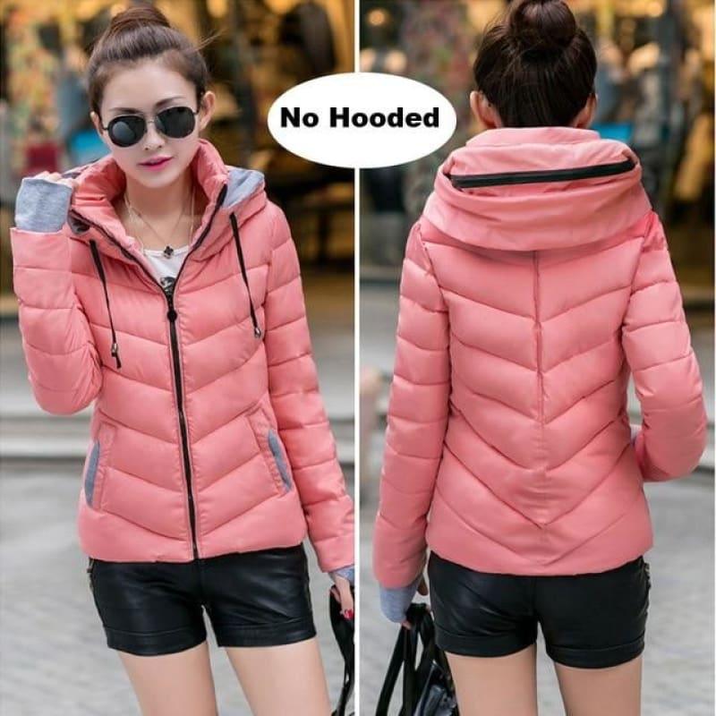 Hooded Winter Women Hooded Cotton Padded Coat - TeresaCollections