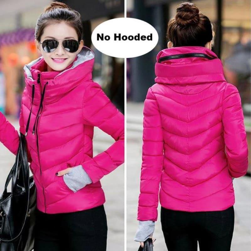 Hooded Winter Women Hooded Cotton Padded Coat - TeresaCollections