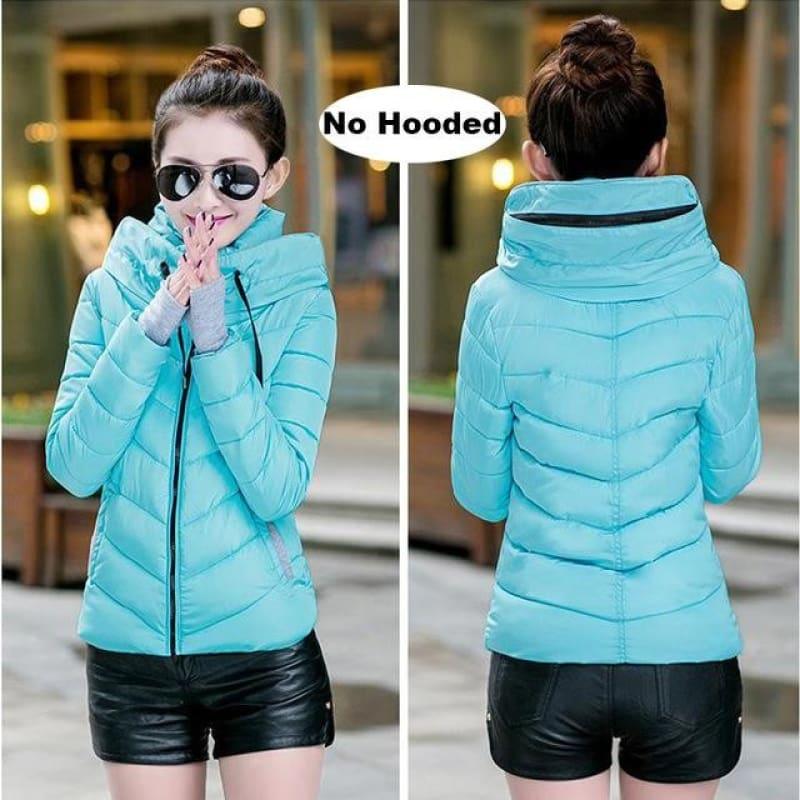 Hooded Winter Women Hooded Cotton Padded Coat - TeresaCollections