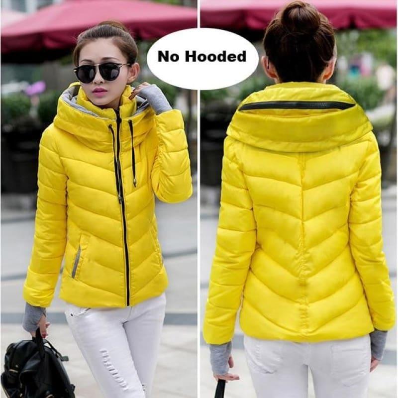 Hooded Winter Women Hooded Cotton Padded Coat - TeresaCollections