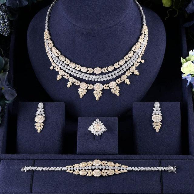 Bridal Zirconia CZ Crystal Wedding Jewelry Sets - TeresaCollections