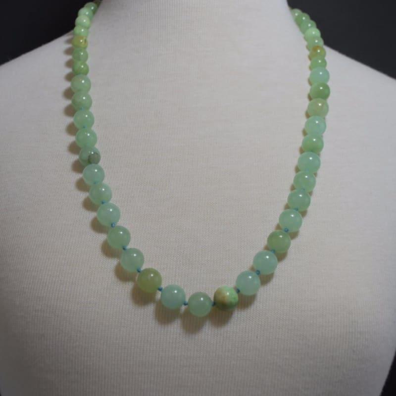 Jungle Green Genuine Jade Stone Necklace - TeresaCollections