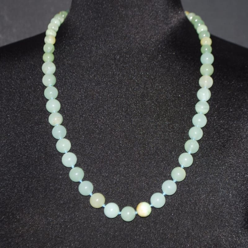 Jungle Green Genuine Jade Stone Necklace - Handmade