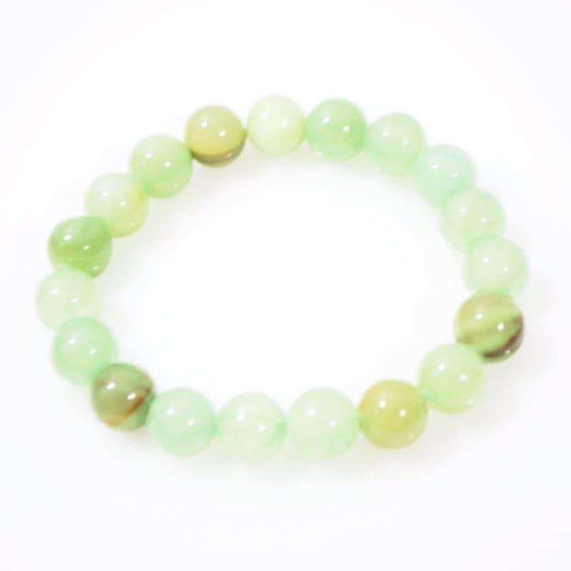 Jungle Green Natural Jade Unisex Mens Bracelets - Handmade