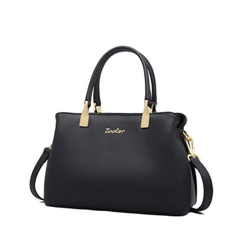 Luxury Women Genuine Leather Elegant Shoulder Handbag - TeresaCollections