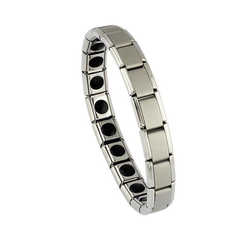 Magnetic Silver / Gold Mens Bracelets - 1 / 8 inches - Men