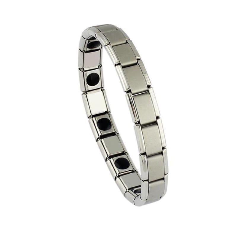 Magnetic Silver / Gold Mens Bracelets - 4 / 8 inches - Men