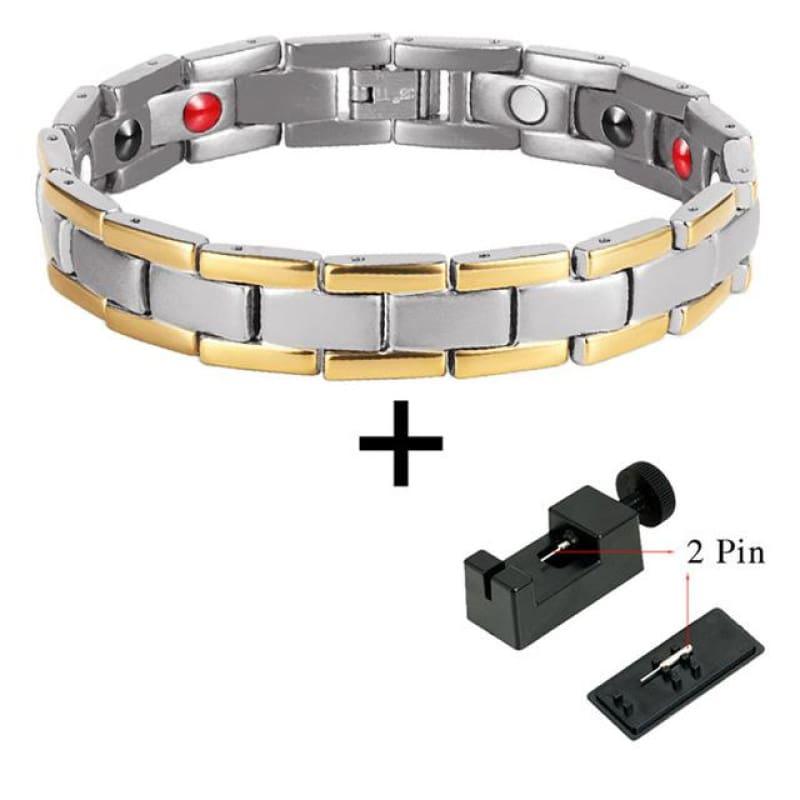 Magnetic Stainless Steel Mens Bracelets - Men