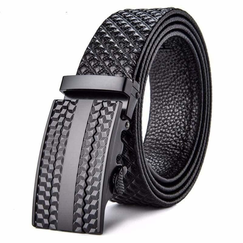Men Cowskin Designer High Quality Alloy Buckle Automatic Belt - belt
