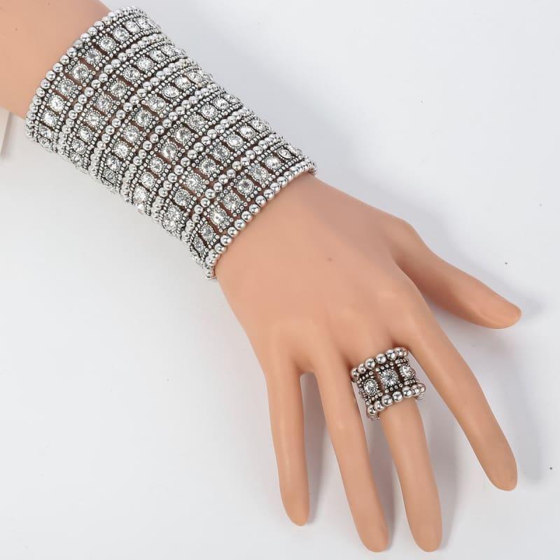 Multilayer Stretch Cuff Bracelets - bracelets