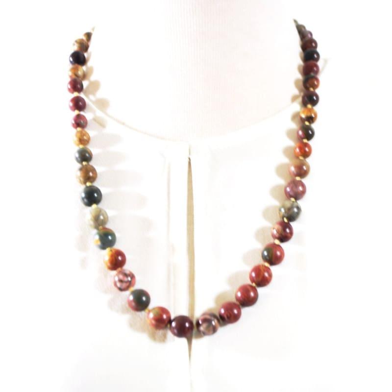 Picasso Jasper Graduated Handmade Necklace - Handmade