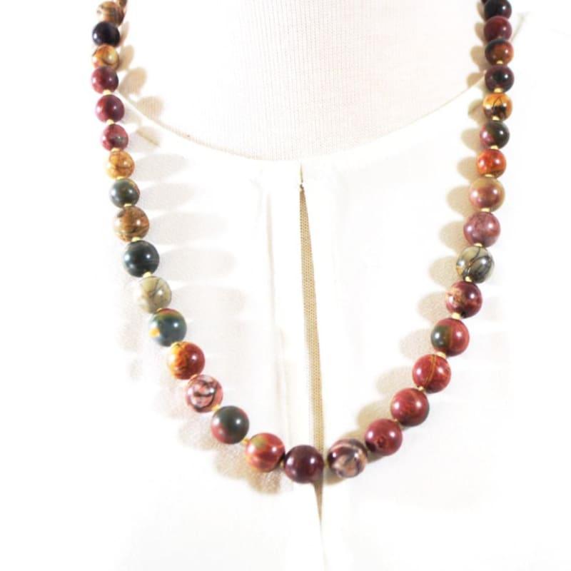 Picasso Jasper Graduated Handmade Necklace - Handmade