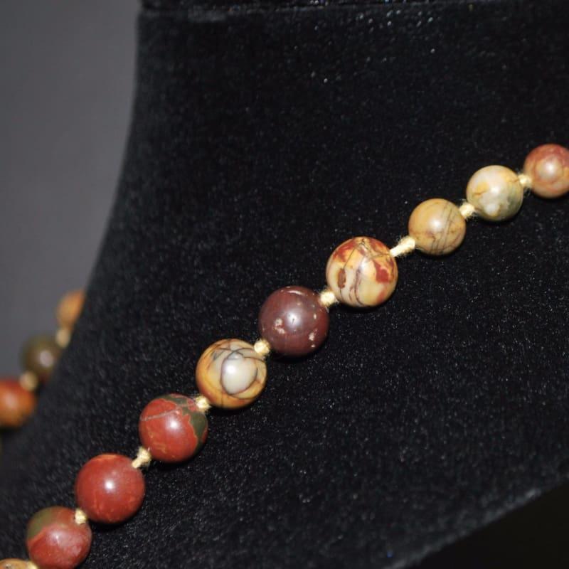 Picasso Jasper Graduated Handmade Necklace - Handmade