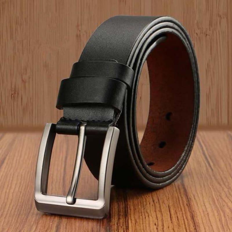 Pin Buckle Genuine Leather Luxury Strap Vintage Male Belts - X16-12 / 110cm - belt