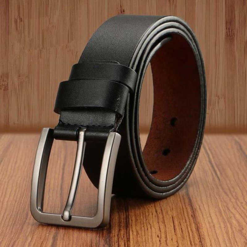 Pin Buckle Genuine Leather Luxury Strap Vintage Male Belts - X16-3 / 110cm - belt