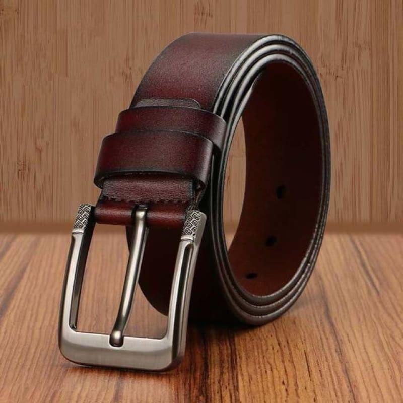 Pin Buckle Genuine Leather Luxury Strap Vintage Male Belts - X16-5 / 110cm - belt