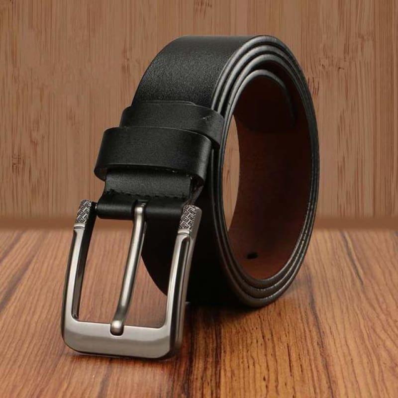 Pin Buckle Genuine Leather Luxury Strap Vintage Male Belts - X16-6 / 110cm - belt