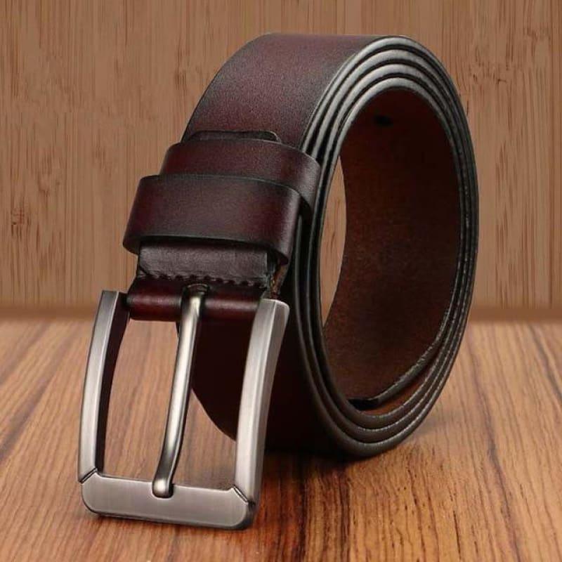 Pin Buckle Genuine Leather Luxury Strap Vintage Male Belts - X16-8 / 110cm - belt