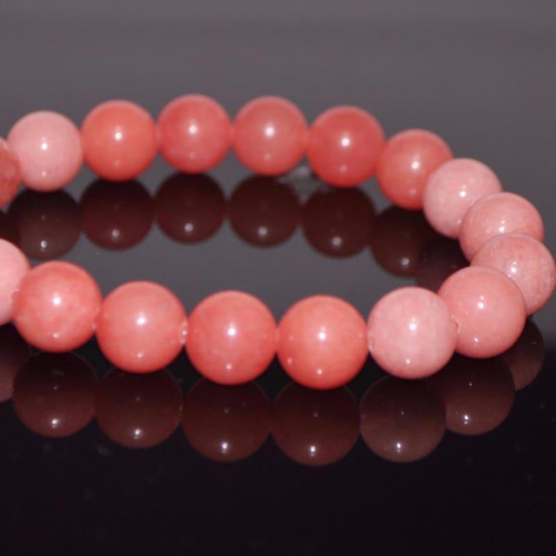 Pink Morganite Agate Gemstone Bracelets - Handmade