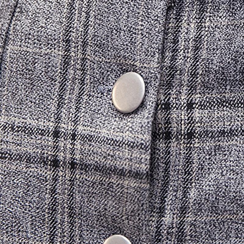 Plaid Skirt Femme Single Breasted Mini Skirt - Skirts