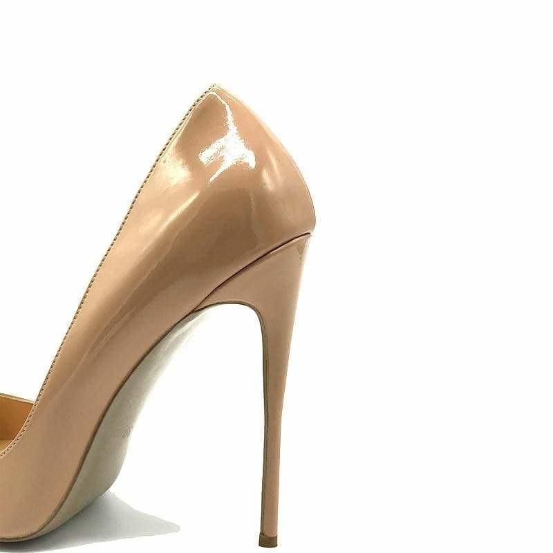 Pointed Toe Patent Leather Stilettos Pumps - Pumps