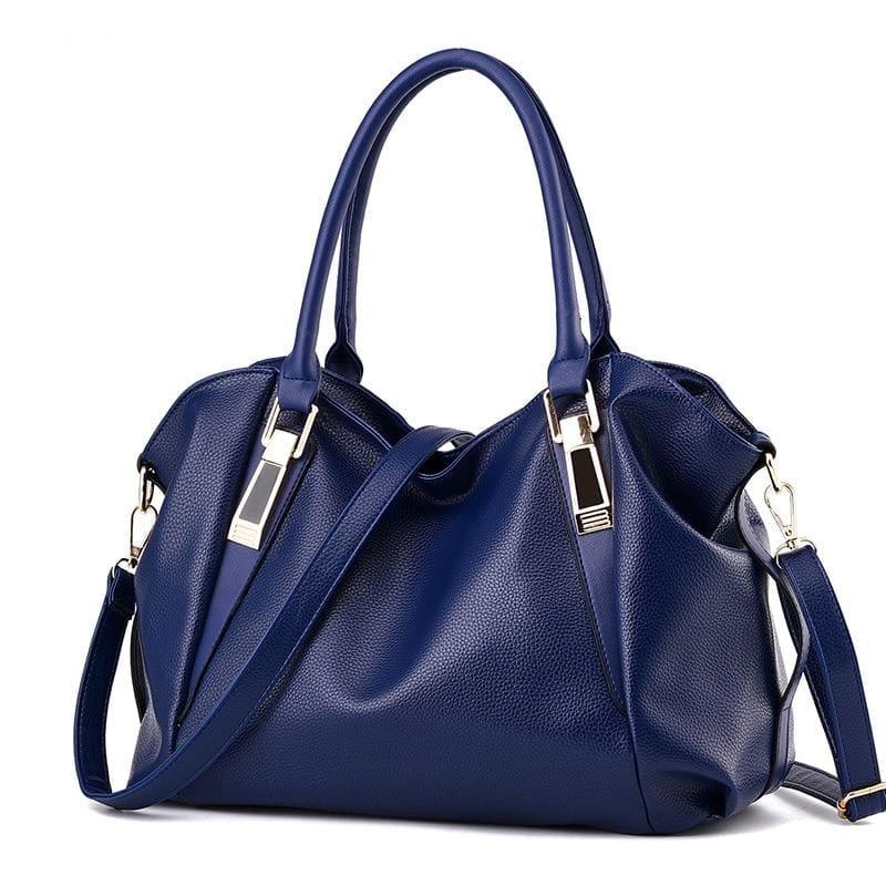 Portable Shoulder Bag Office Ladies Hobos Tote Handbag - Blue / 32X27X10Cm - Bag