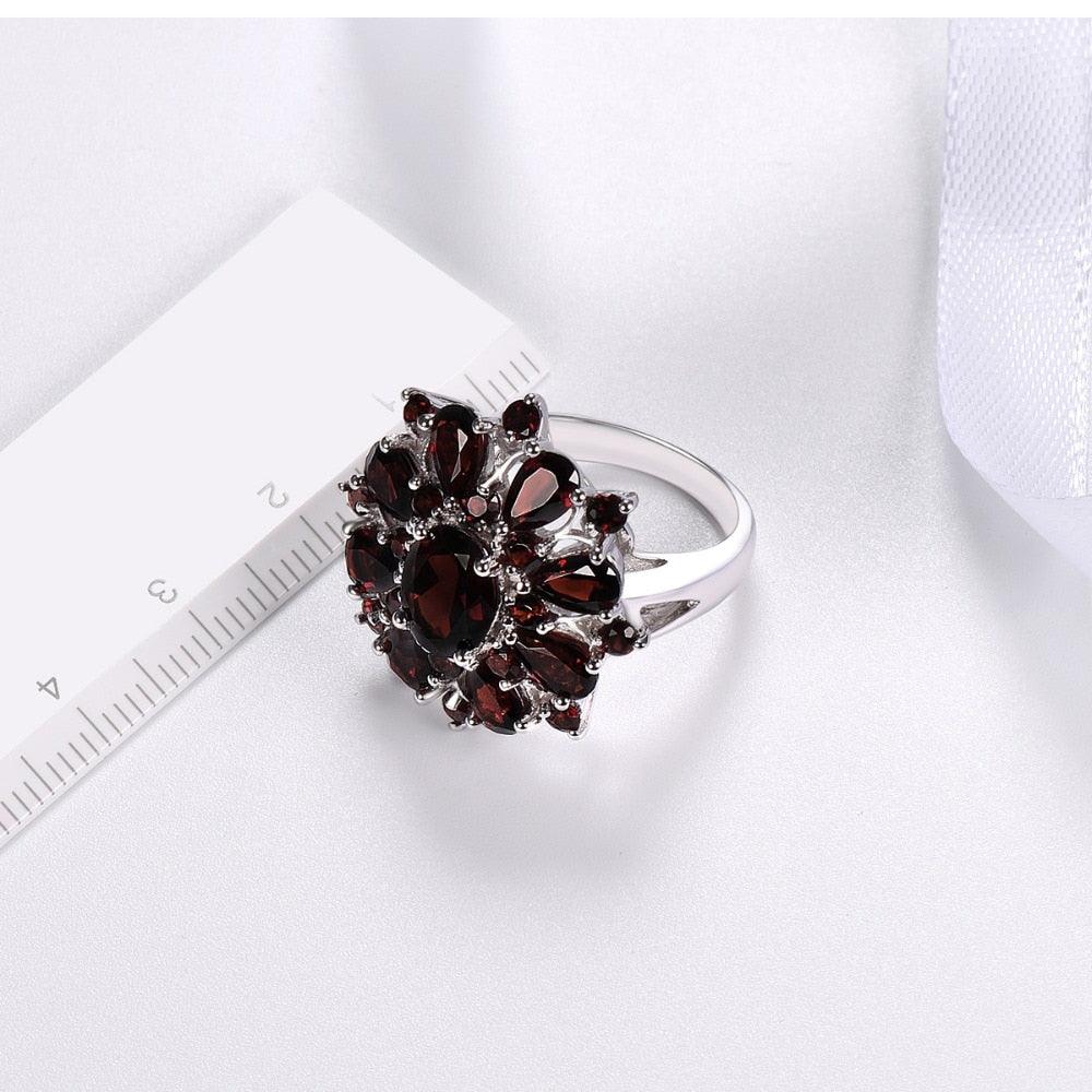 Natural Black Garnet Rings - TeresaCollections