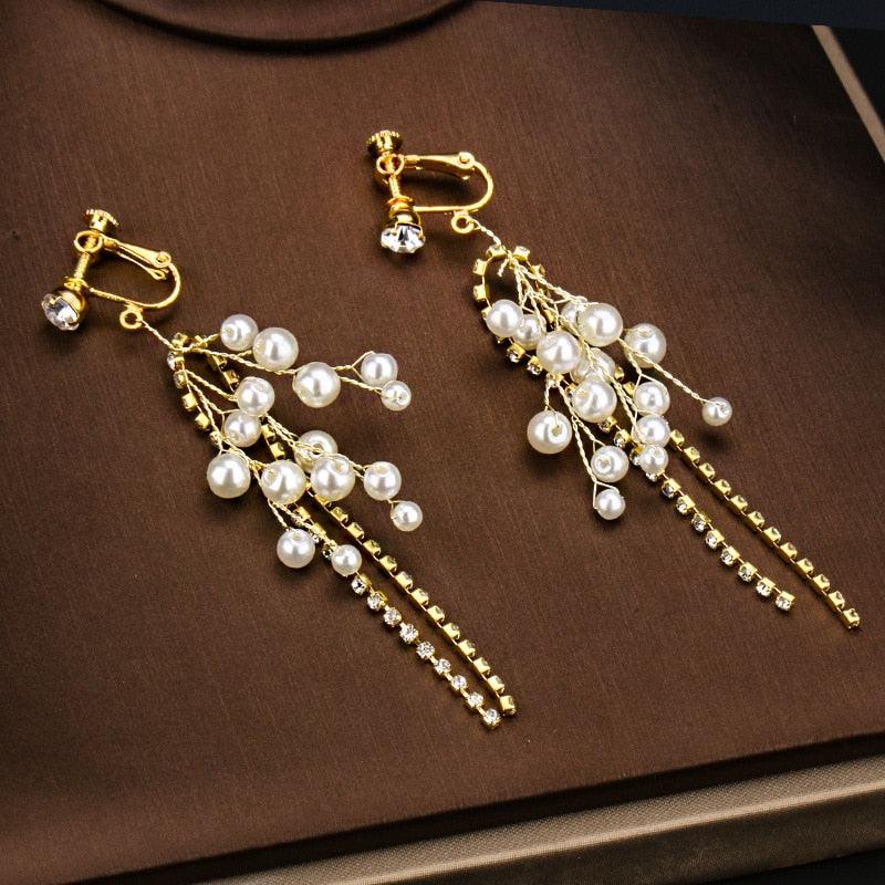Royal Baroque Pearls Crystal Gorgeous Princess Wedding Tiara - TeresaCollections