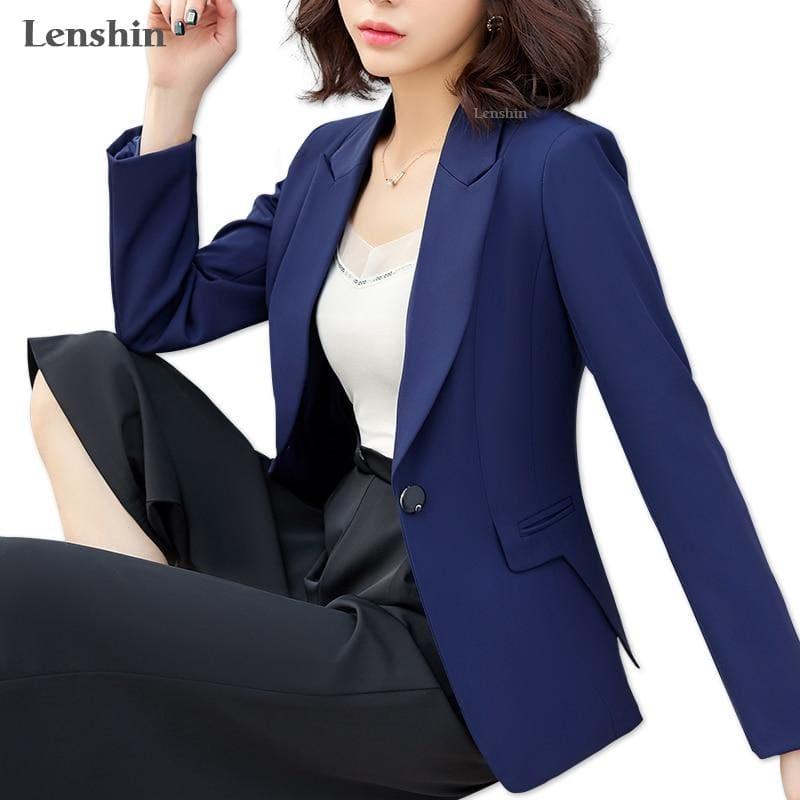 Women's Suits Formal OL Styles Women Blazers Jackets Coat Long Sleeve  Professional Business Work Wear Elegant Red Ladies Outwear Blaser