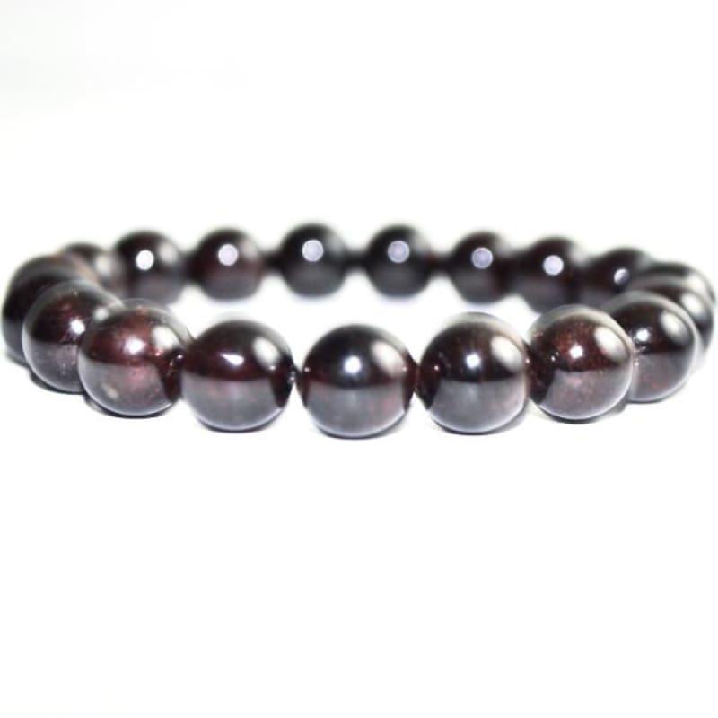 Red Garnett Gemstone Unisex / Mens Stretch Bracelets - Handmade