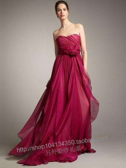 Sleeves Elegant Bridesmaid Wedding Formal Dress - TeresaCollections
