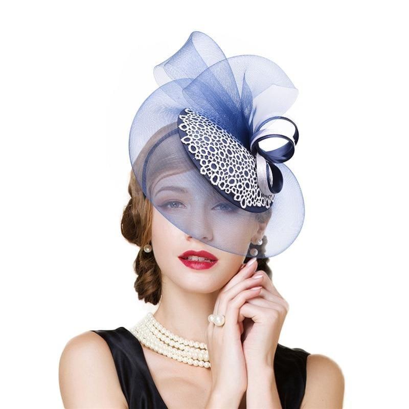 Satin Lace Kentucky Derby Fascinator Female Church Wedding Party Royal Head Gear Hats - hats