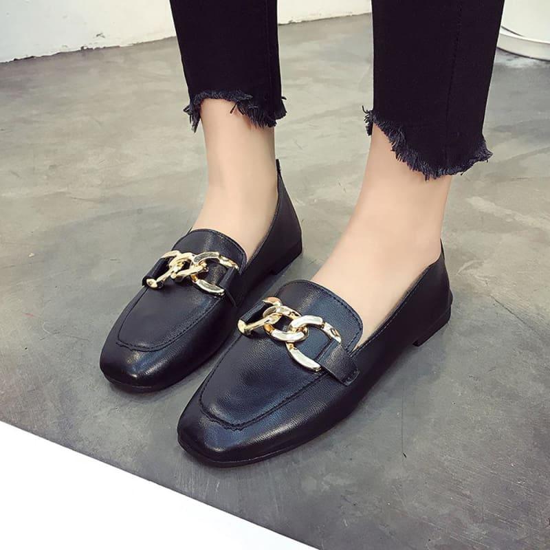 Shallow Mouth Loafers Summer Fashion Sweet Flats - Flats