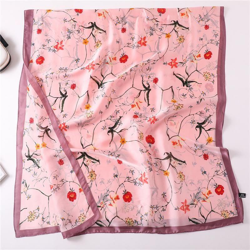 Shawls Print Silk Scarf - Scarf