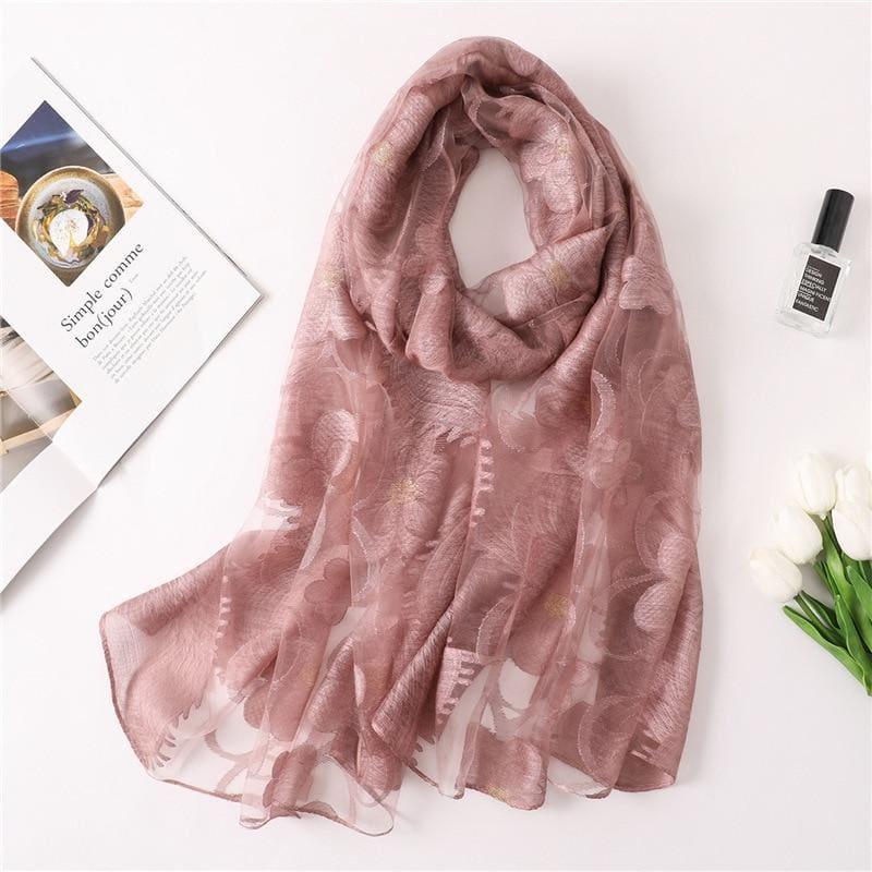 Silk Shawls and Wraps Scarf - 4 - scarf