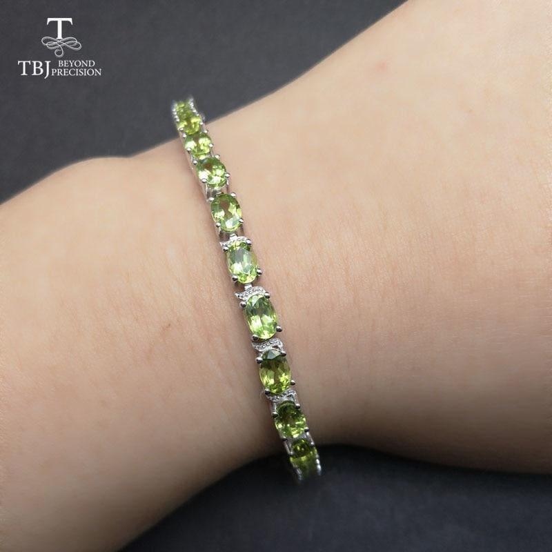 Simple and Classic 12ct Peridot Gemstone Bracelet - bracelets