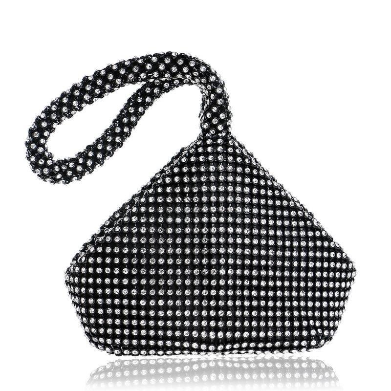 Soft Beaded Evening Clutch Purse Bag - Clutch