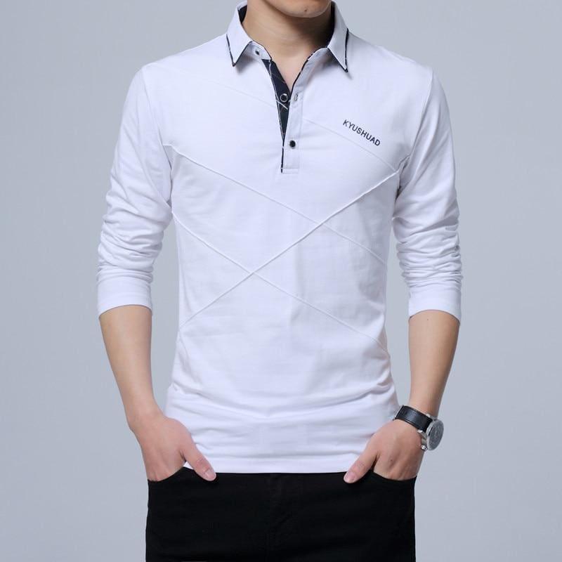 Stripe Designer T-shirt Slim Fit Loose Casual Cotton Mens T-Shirt - White / Asian Size 4XL - Mens T-shirt