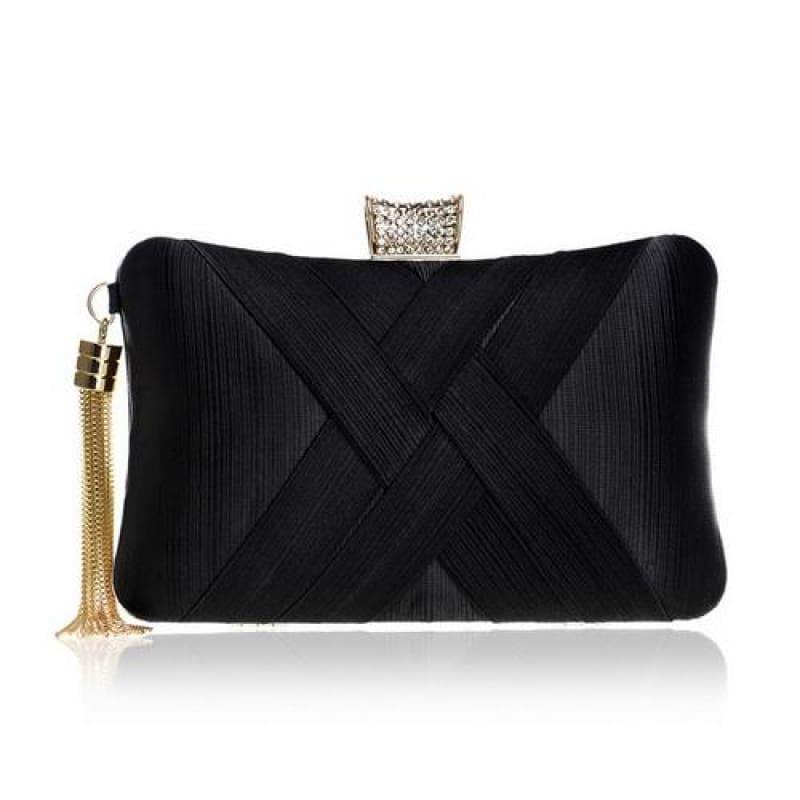 Tassel Day Clutch Bag - Ym1185Black - Clutch