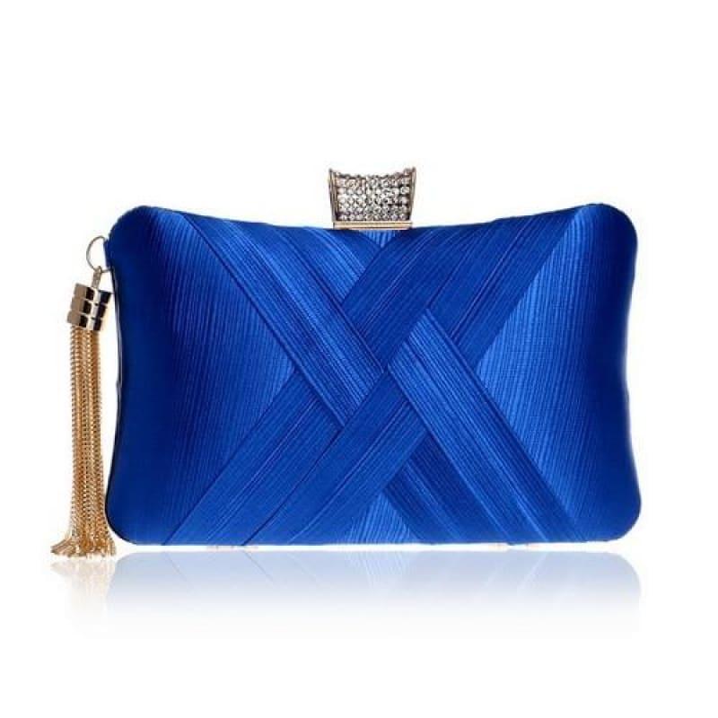 Tassel Day Clutch Bag - Ym1185Blue - Clutch