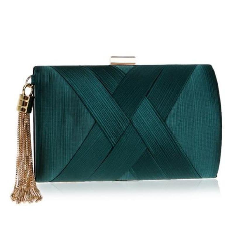 Tassel Day Clutch Bag - Ym1215Green - Clutch