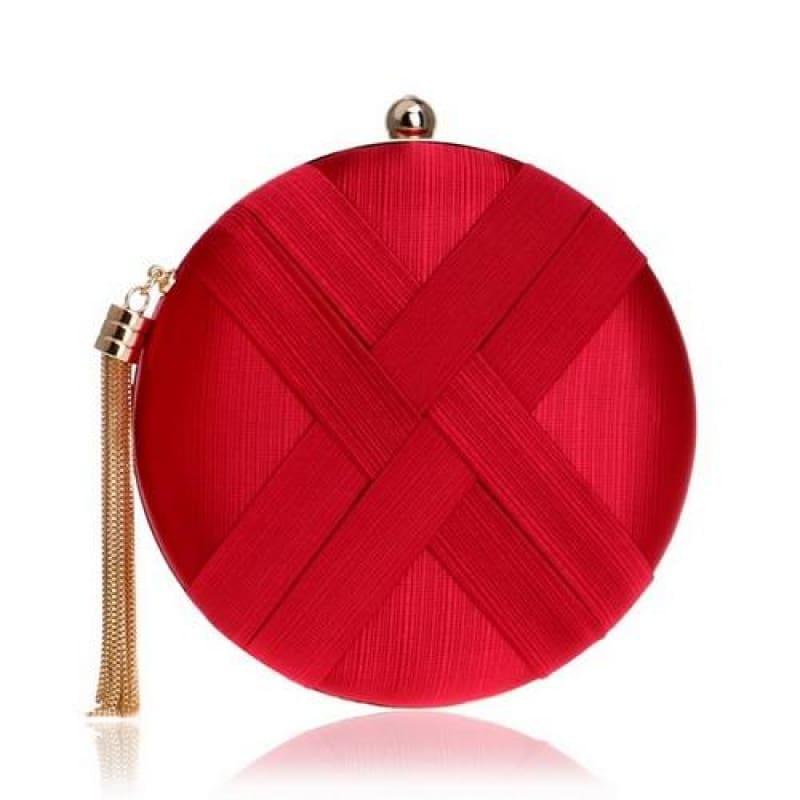 Tassel Day Clutch Bag - Ym1225Red - Clutch