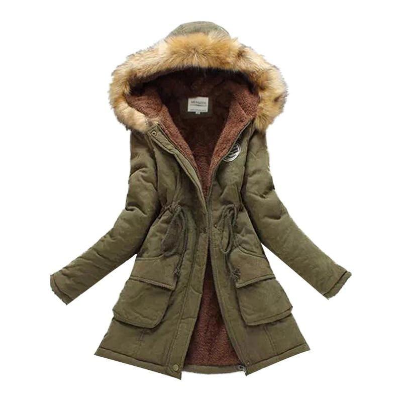 Thick Cotton Parkas Female Women Winter Coat - Coats