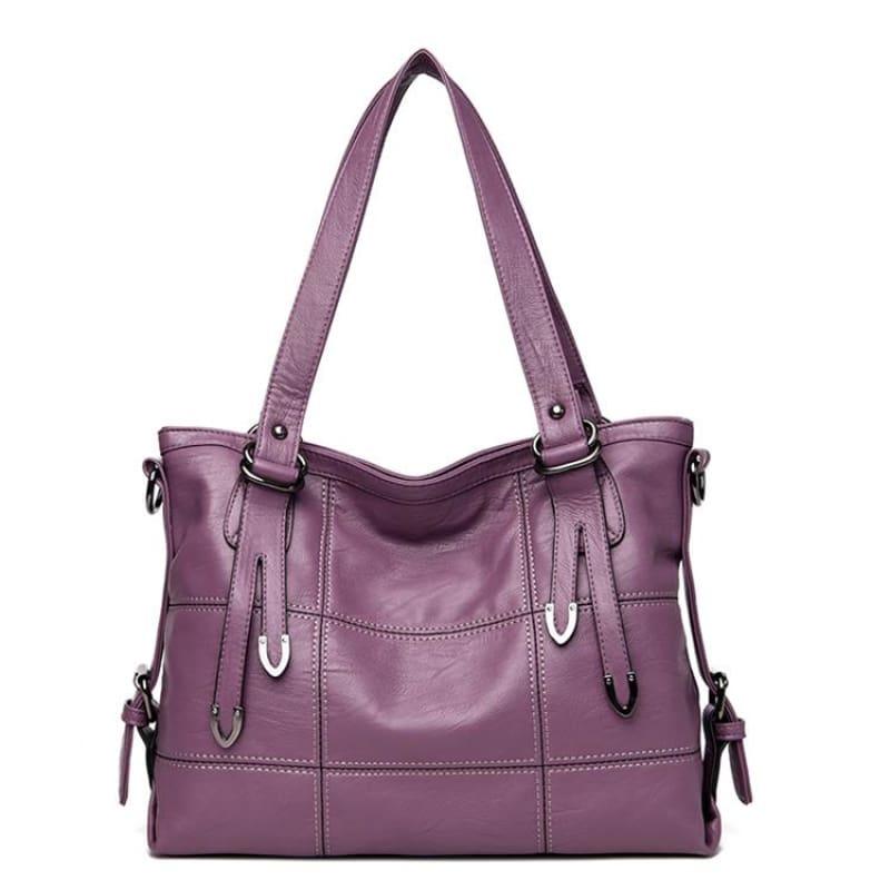 Top-Handle Bags Casual Tote Bag - PURPLE - HandBag